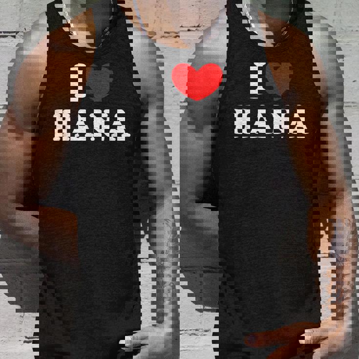 I Love Hana 私は愛する Hana タンクトップ 彼への贈り物