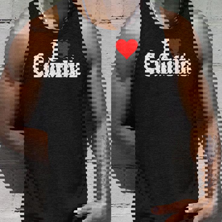 I Love Heart コロンビア 南アメリカ ボゴタ コロンビア文化 タンクトップ 彼への贈り物