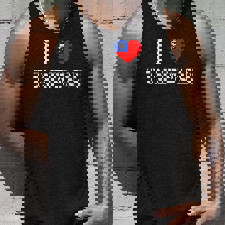 I Love Heart 台湾国旗 台湾 台湾 プライド Roc 台北 タンクトップ 彼への贈り物