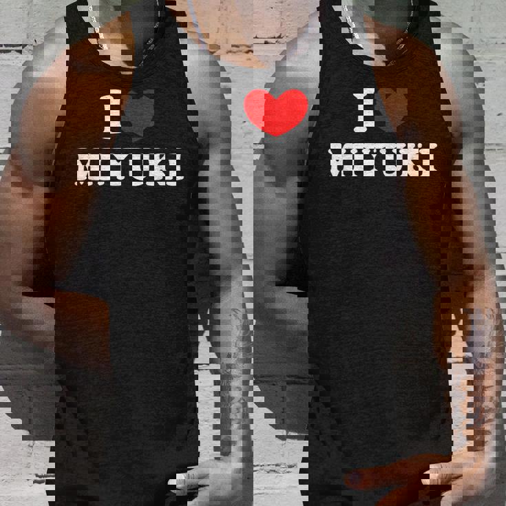 I Love Miyuki 私は愛する Miyuki タンクトップ 彼への贈り物