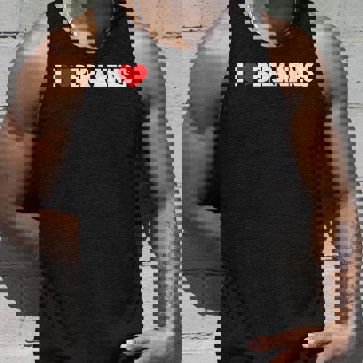 I Love ハート Brains タンクトップ 彼への贈り物