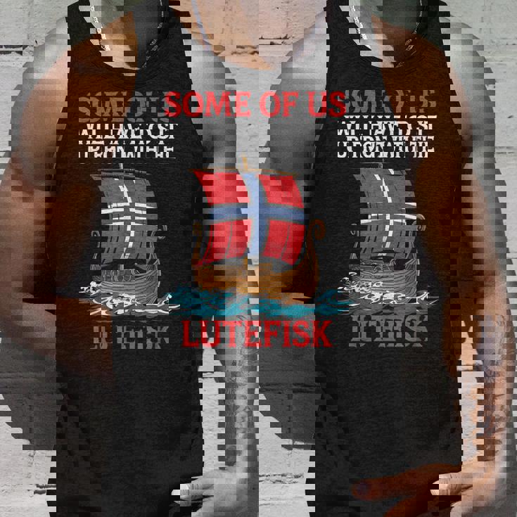 Lutefisk Who Will についてお子様に話さないでください。 タンクトップ 彼への贈り物