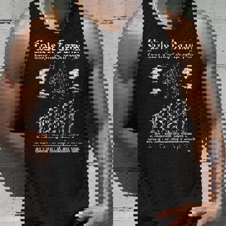 Nerdyintage ダーウィン進化生物学科学教師 タンクトップ 彼への贈り物