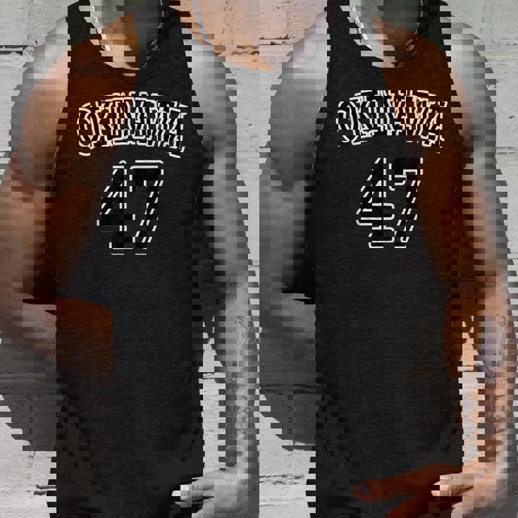 Okinawa 沖縄 47【アイラブ】ユニフォーム風【47都道府県】ジモtティ グッズ お土産 面白い かっこいい タンクトップ 彼への贈り物