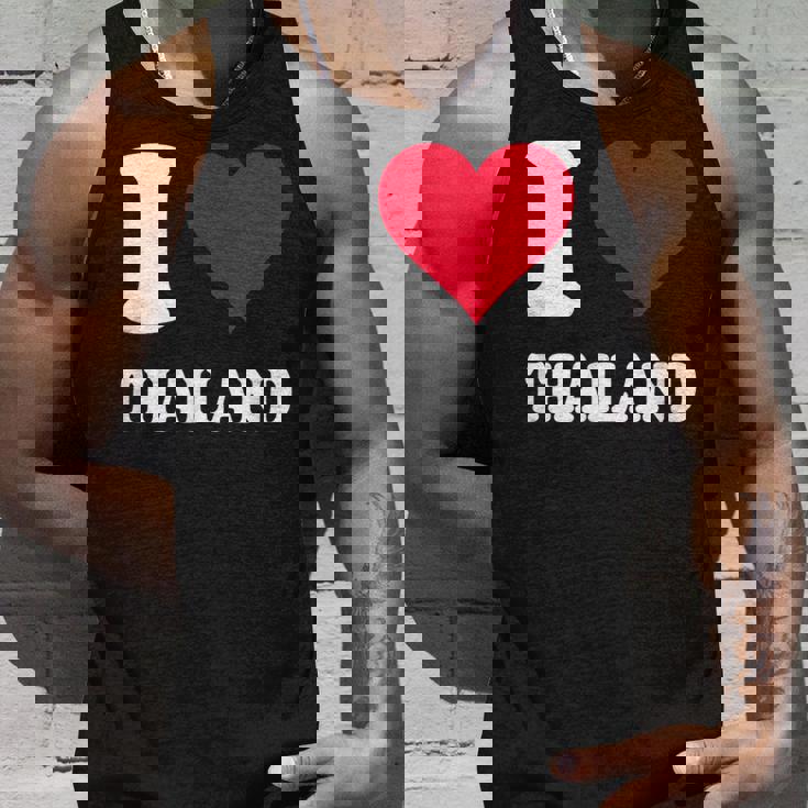 Red Heart I Love Thailand タンクトップ 彼への贈り物