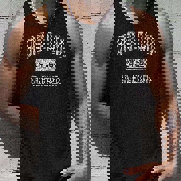 Santa Clara California Ca ビンテージ 確立されたスポーツデザイン タンクトップ 彼への贈り物