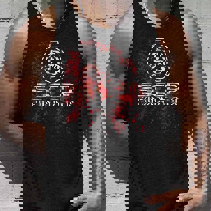 Scp、財団、血で 長袖tシャツ タンクトップ 彼への贈り物