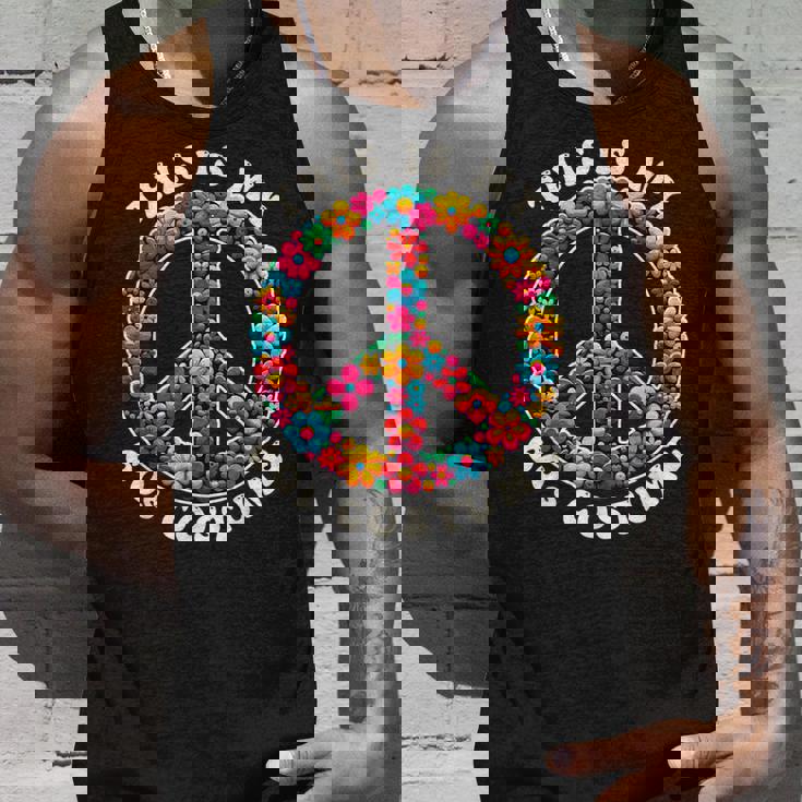 This Is My 60S Costume & 60'S Outfit 1960年代 ピースサイン タンクトップ 彼への贈り物