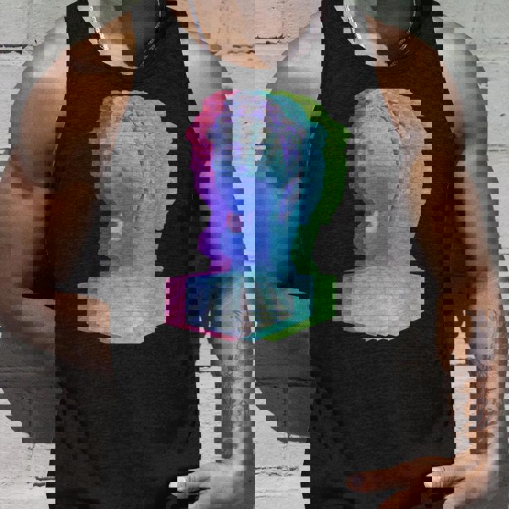 Vaporwave シュールグリッチアートシャツ タンクトップ 彼への贈り物