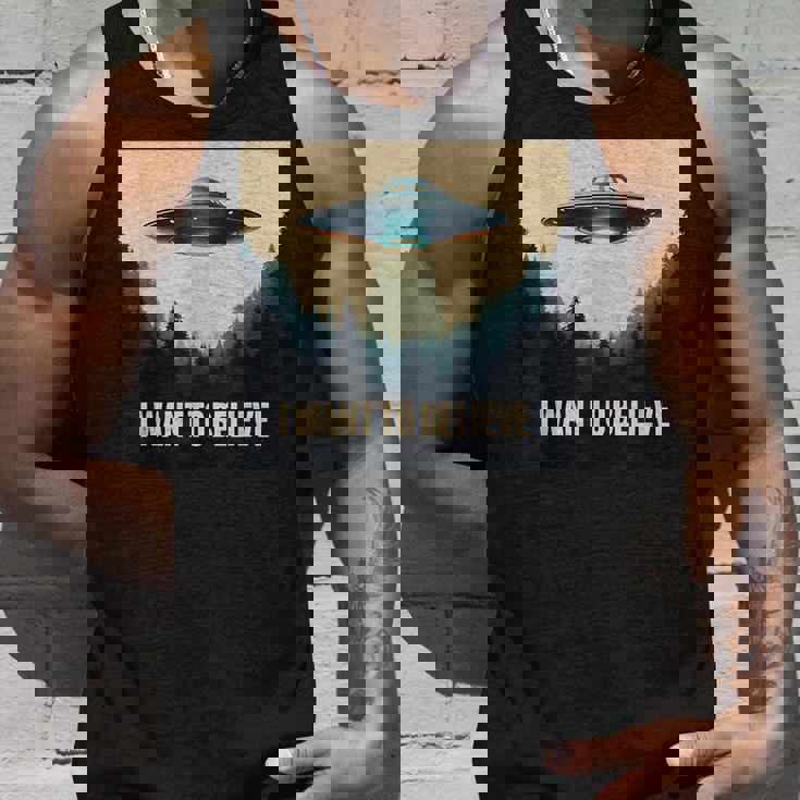 I Want To Believe ヴィンテージ Ufo エイリアン クラフト 夢の出会い タンクトップ 彼への贈り物