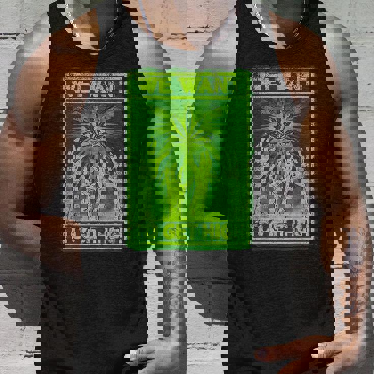 We Want To Get High マリファナウィードリーフシャツ タンクトップ 彼への贈り物