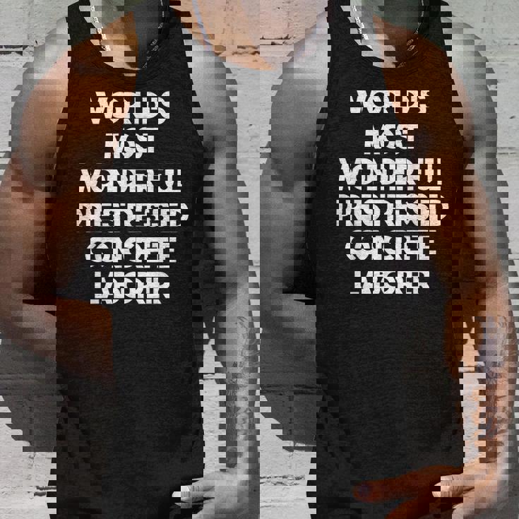 World's Most Wonderful プレストレストコンクリート労働者 タンクトップ 彼への贈り物