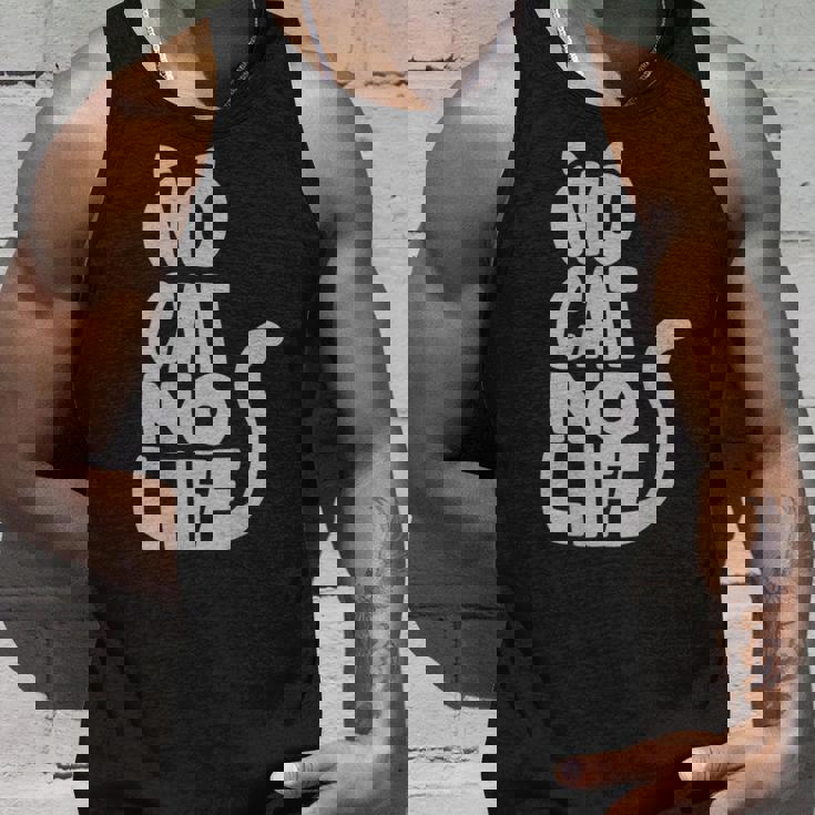 「No Cat No Life」 猫 シルエット タンクトップ 彼への贈り物