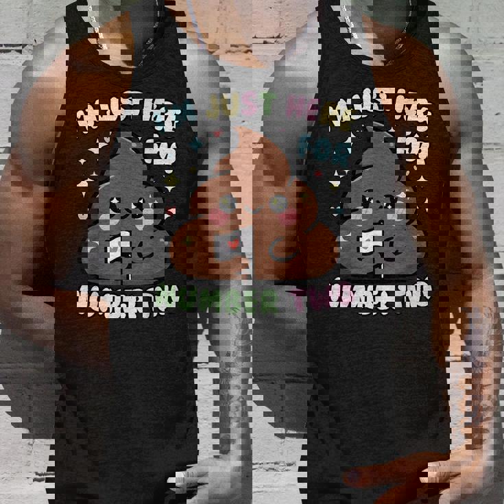 おもしろうんち二日目のためだけにここにいるよ タンクトップ 彼への贈り物