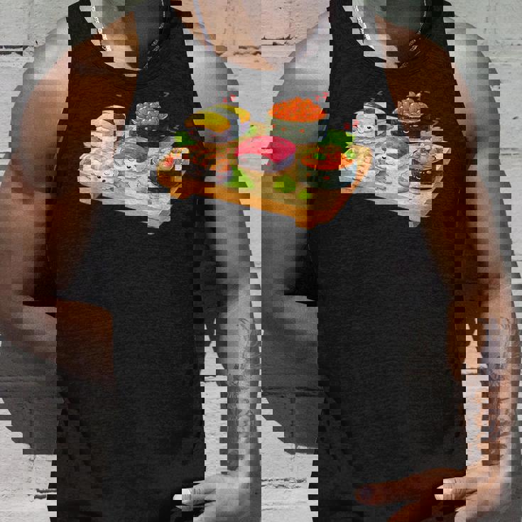 おもしろ寿司 かわいい かわいい 寝る食べ物 タンクトップ 彼への贈り物