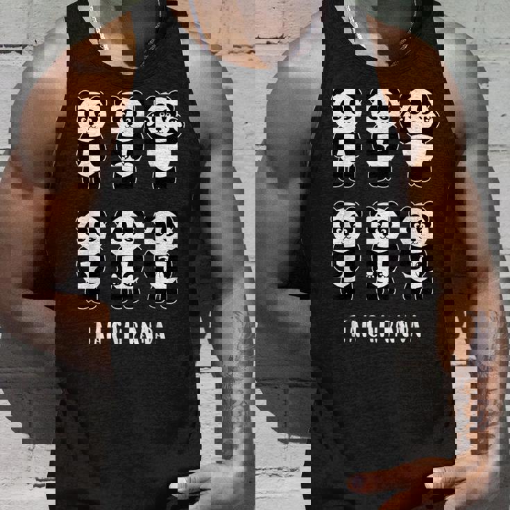 かわいいパンダ 太極拳 格闘技ギフト タンクトップ 彼への贈り物