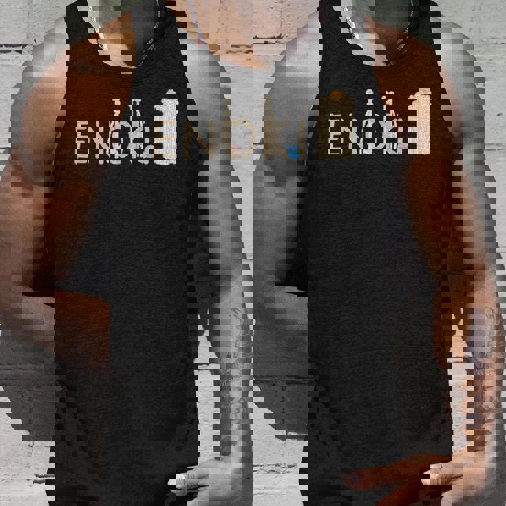 くりこ ギブミー睡眠 『Enoki』 きのこ シュール 男女兼用 グッズ タンクトップ 彼への贈り物