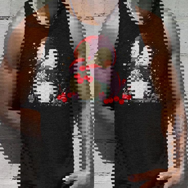 さくらんぼペンギン かわいい チェリー フルーツ アートワーク ペンギン好き タンクトップ 彼への贈り物