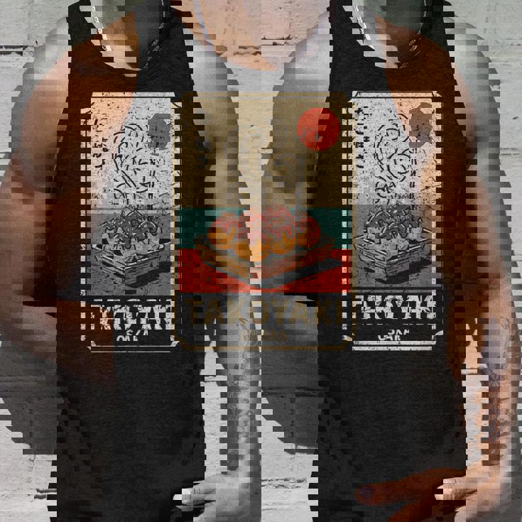 たこ焼きボール 道頓堀 日本 レトロ 和 漢字 お土産 タンクトップ 彼への贈り物