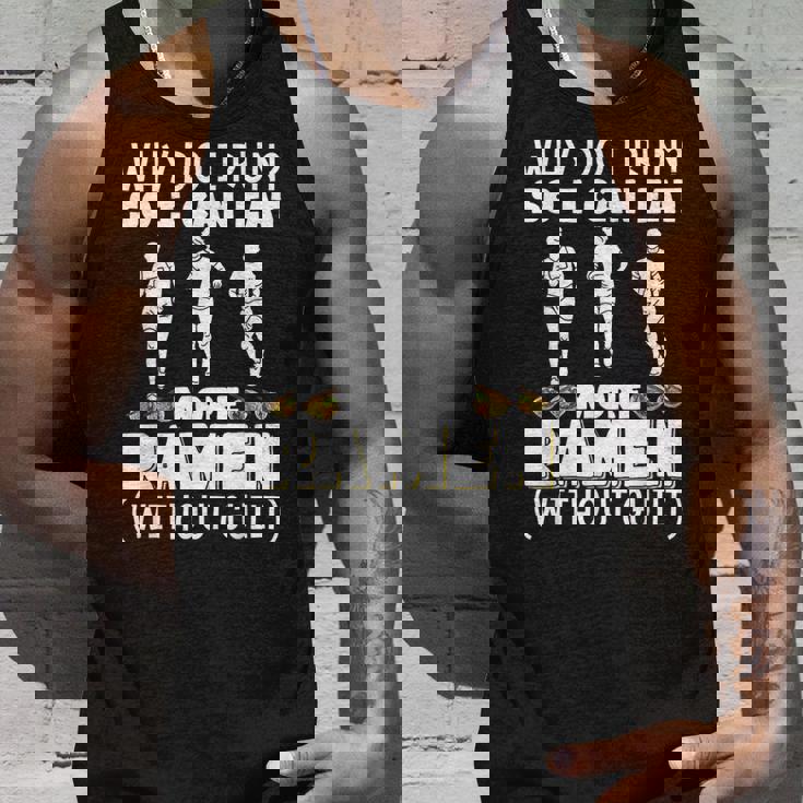 なぜ走るの だからもっと食べられるラーメンマラソン タンクトップ 彼への贈り物