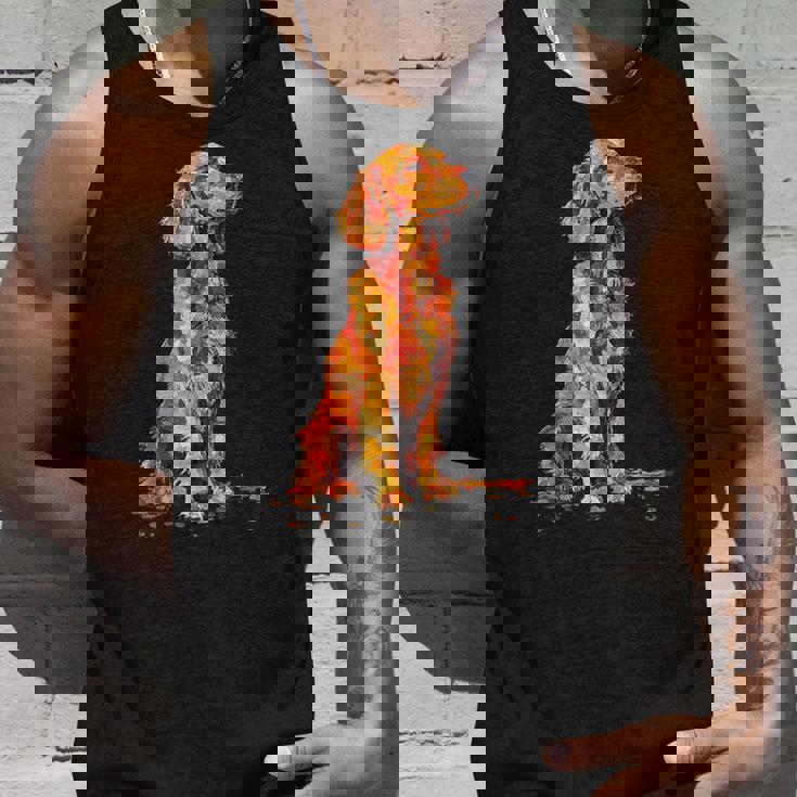 アイリッシュセッター 犬 グラフィック ペットアート アイリッシュセッター タンクトップ 彼への贈り物