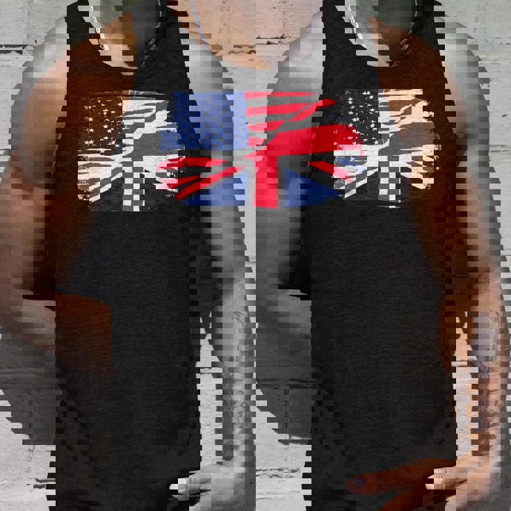 アメリカの国旗-ユニオンジャック-イギリスの国旗 Usa Flag Union Jack Uk Flag タンクトップ 彼への贈り物