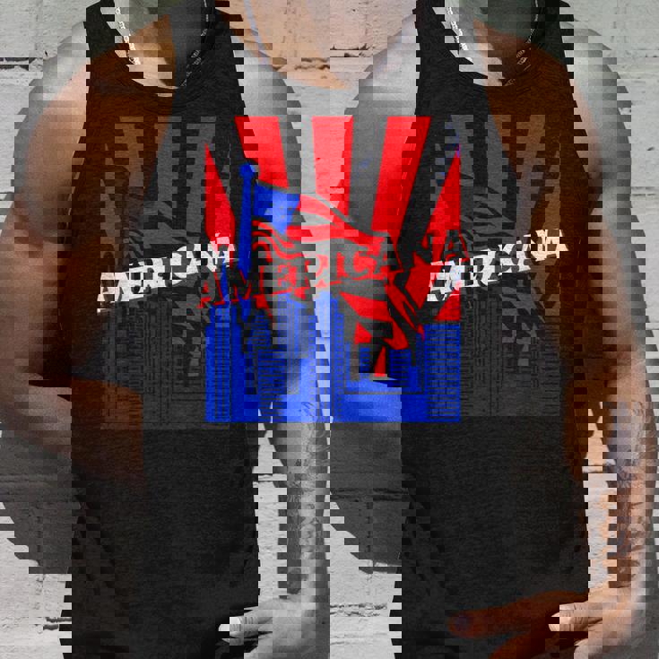 アメリカーナ、都市、旗、Bjj、柔術、Mma、ファイティング、ボックス。 タンクトップ 彼への贈り物