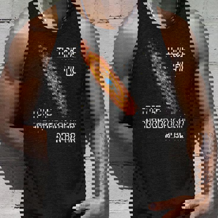 アンドロメダ銀河とバックsf宇宙へ愛してる タンクトップ 彼への贈り物