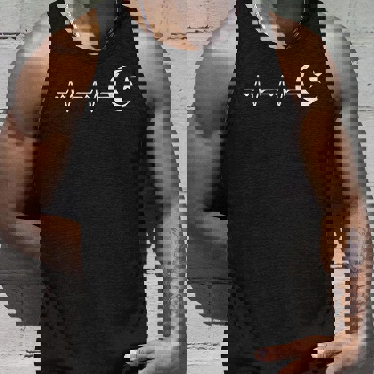 イスラム教のシンボル イスラム教のイスラム教徒のサイン ハートビート イスラム教の三日月形 タンクトップ 彼への贈り物