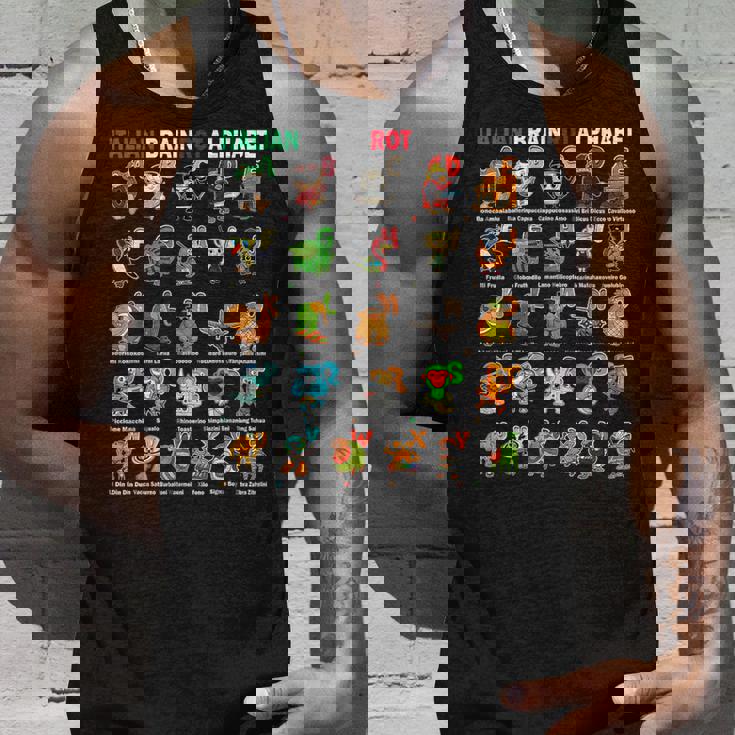 イタリアンブレインロットアルファベットキャラクター おもしろミーム タンクトップ 彼への贈り物