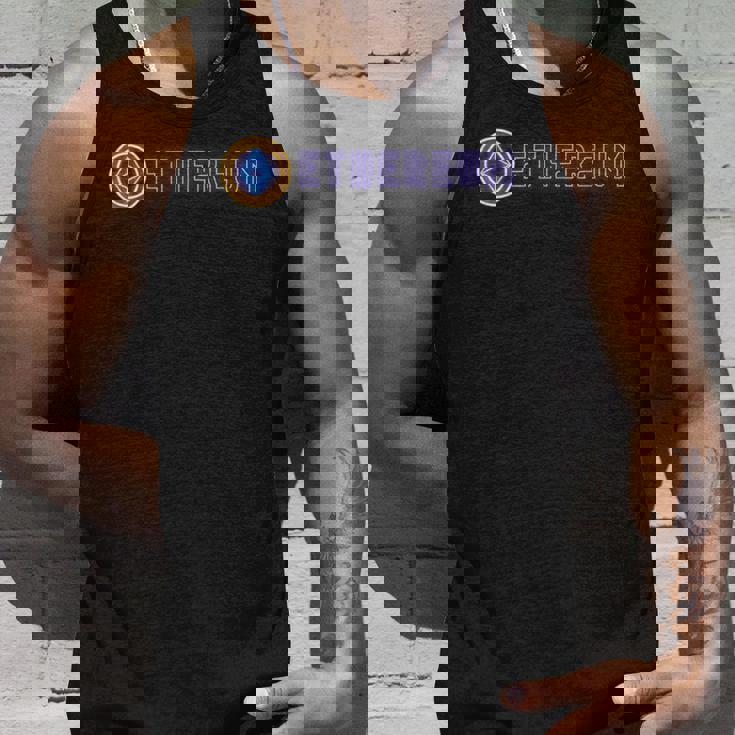 イーサリアムethネオングローイーサリアム暗号通貨 タンクトップ 彼への贈り物