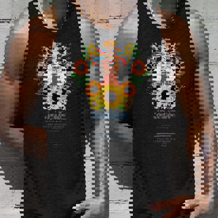 ウクライナガール、ウクライナを支援 タンクトップ 彼への贈り物