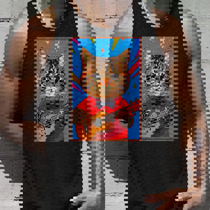 ウクレレ猫 タンクトップ 彼への贈り物