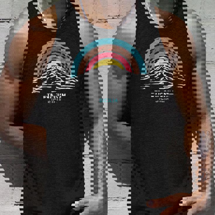 エトナ山火山 パレルモ シチリア島を訪問 イタリア ハイキングギフト タンクトップ 彼への贈り物