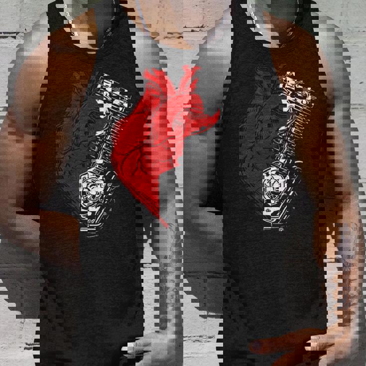 オートバイ エンジン バイカー アンチバレンタインデー 面白いグラフィック タンクトップ 彼への贈り物