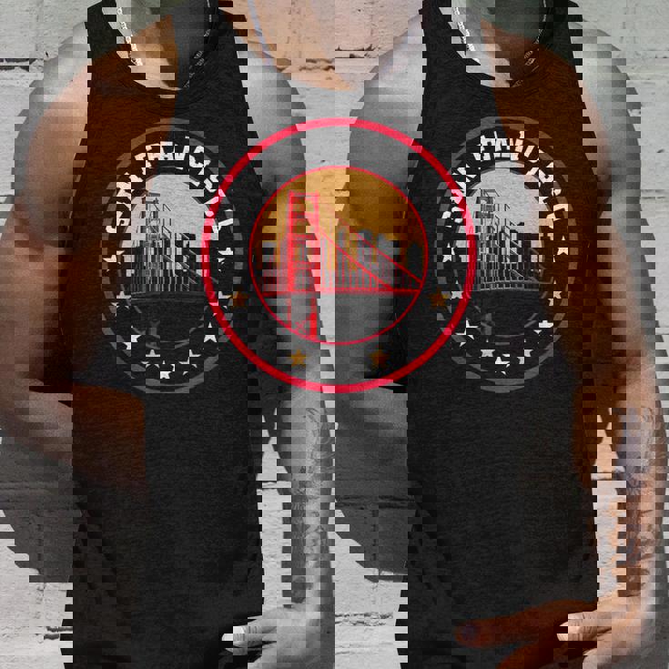 カリフォルニア サンフランシスコ シティ ギフト ブリッジ お土産f タンクトップ 彼への贈り物