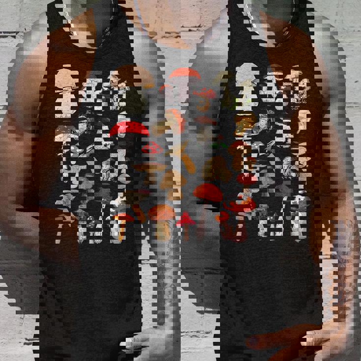 キッズ キノコ コラージュ 菌類 タンクトップ 彼への贈り物