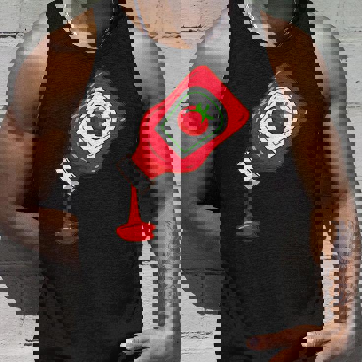 ケチャップをのせて面白いケチャップラバー タンクトップ 彼への贈り物