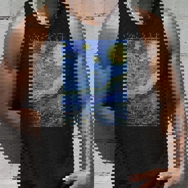 ゴッホ 星月夜 芸術家のためのアート 長袖tシャツ タンクトップ 彼への贈り物