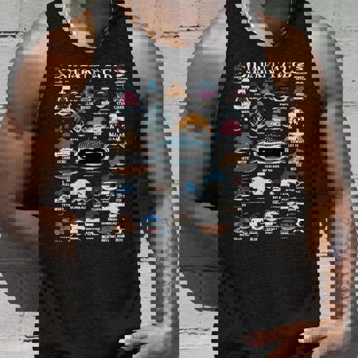 サメの種類 面白いサメの顔 サメの恋人 キッズ 先生 長袖tシャツ タンクトップ 彼への贈り物