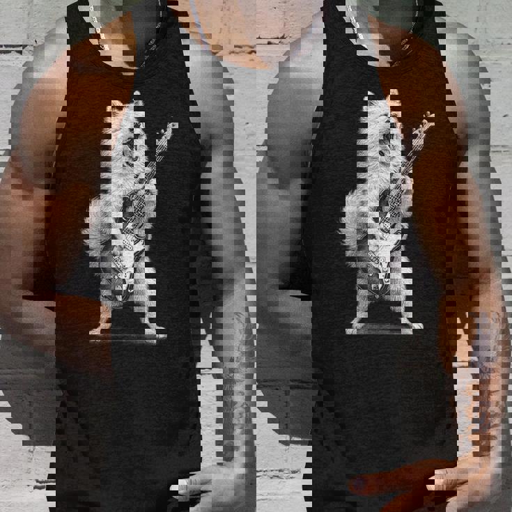 サモエド ギターを弾く ロックミュージック 犬好き タンクトップ 彼への贈り物