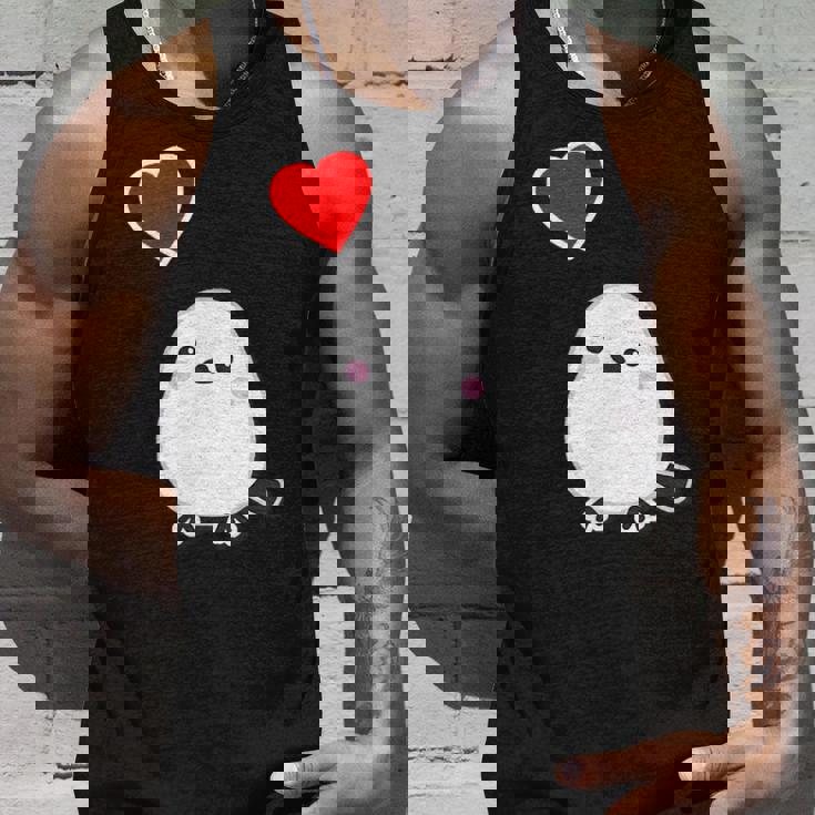 シマエナガ『ハート』白い鳥【どうぶつフレンズ】動物 ゆるくて かわいい タンクトップ 彼への贈り物