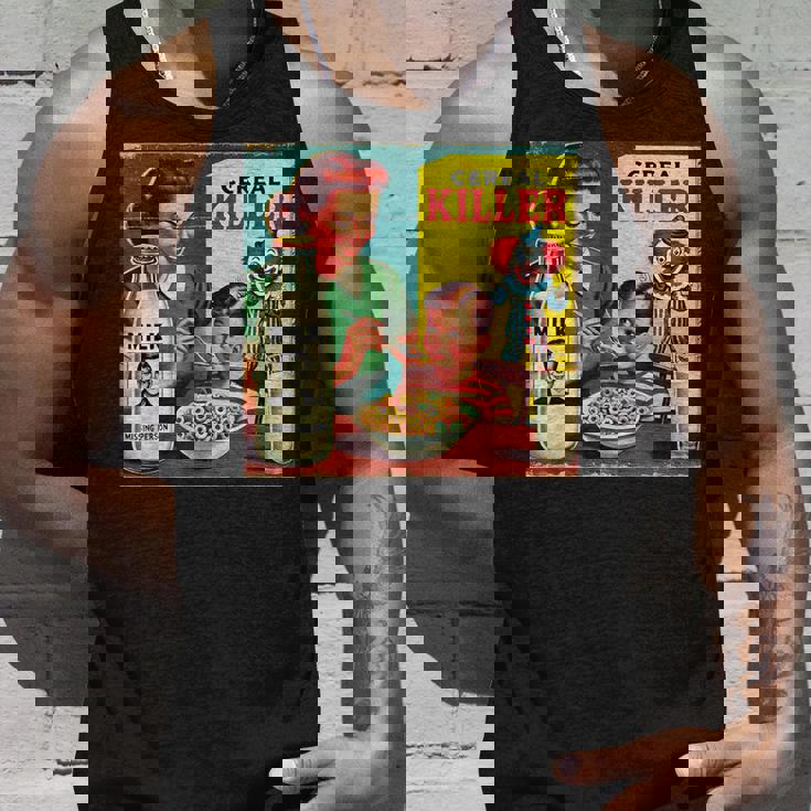 シリアルシリアルキラー音声しゃれミッドセンチュリー広告ユーモア タンクトップ 彼への贈り物