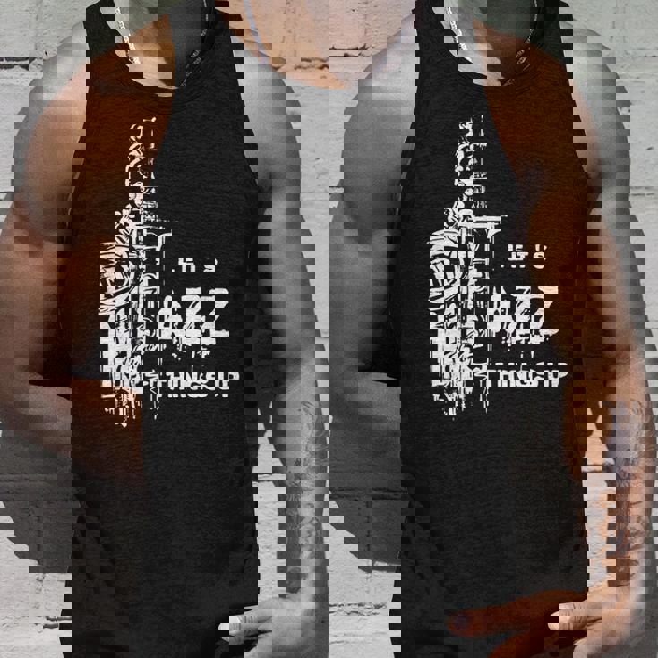 ジャズ・サックス レッツ・ジャズ・シング・アップlet's Jazz Thing Up 長袖tシャツ タンクトップ 彼への贈り物