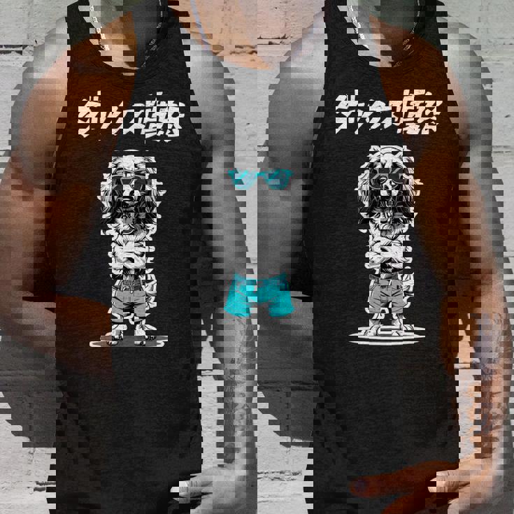 ダックス憤怒 ダックスフンド グッズ 犬 おもしろ 面白い ダジャレ 親父ギャグ 長袖tシャツ タンクトップ 彼への贈り物