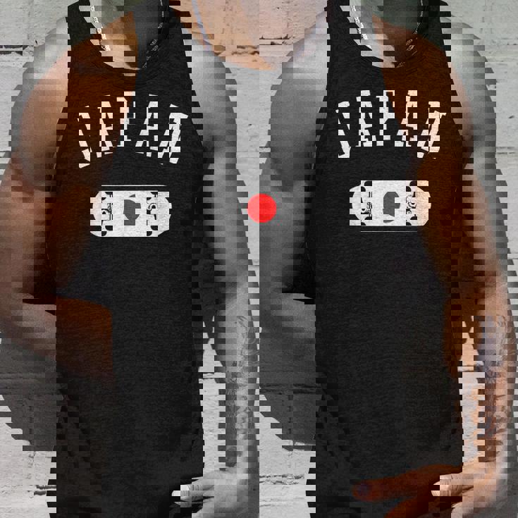 チームジャパンスケートボードジャージー日本国旗 タンクトップ 彼への贈り物