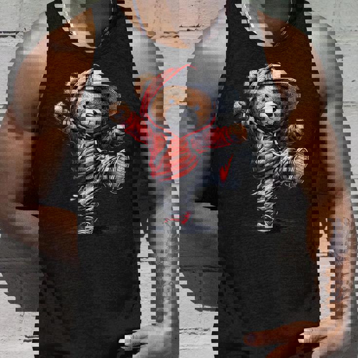 テディ愛好家やキッズダンサーのための面白いクマ タンクトップ 彼への贈り物