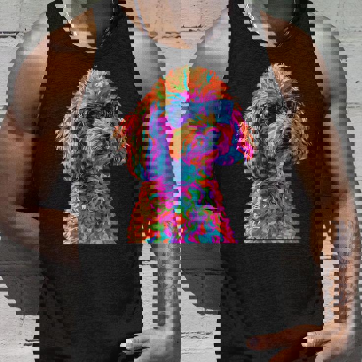 トイプードル愛好家デザイン ポップアート 面白いトイプードル 犬 長袖tシャツ タンクトップ 彼への贈り物