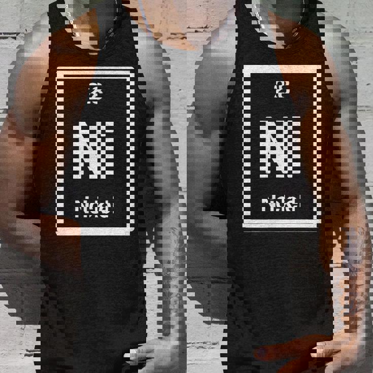 ニッケル-ニッケル-元素周期表-サイエンスギフト タンクトップ 彼への贈り物