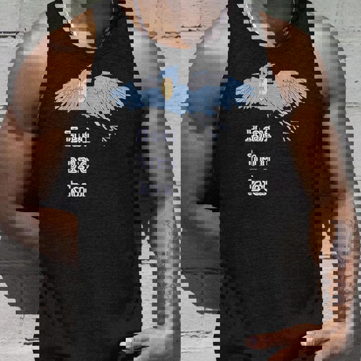 ハシビロコウさん 『いん ざ すかい』どうぶつフレンズ 動物園の生き物 大きな鳥 タンクトップ 彼への贈り物